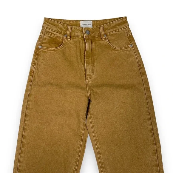 Abrand Revolve Womens Brown Venice High Rise Straight Jeans Size 26 NWT $128 - Picture 5 of 13